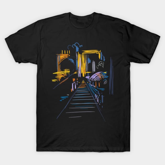 Abstract Architecture T-Shirt by Nikokosmos